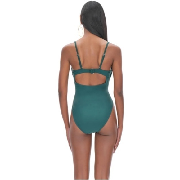 Andrea Iyamah NWT Swimsuit Tiaca One Piece Swimsuit Convertible Neckline Cutouts - Picture 4 of 8